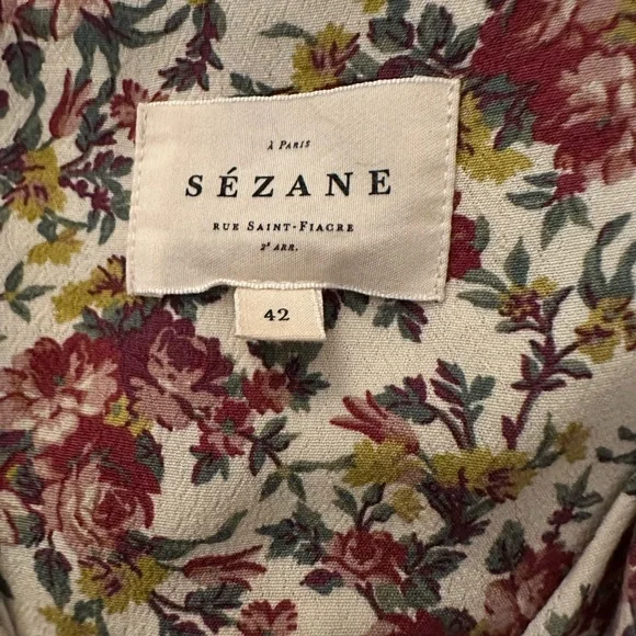 Sezane Abélia Blouse Rose Boudoir - Size 42 - Picture 2 of 2